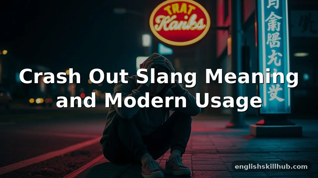 crash out slang meaning
