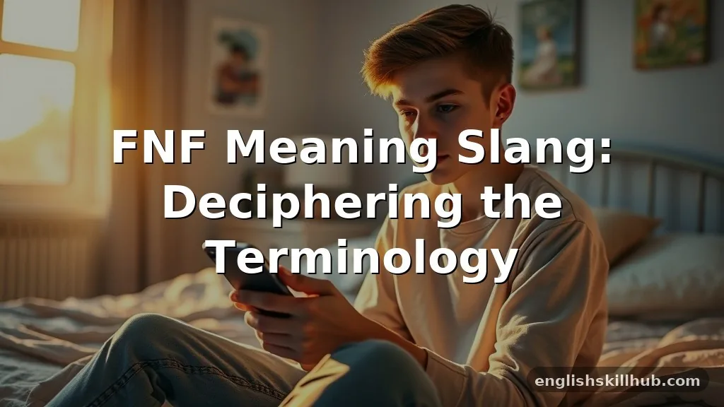 fnf meaning slang