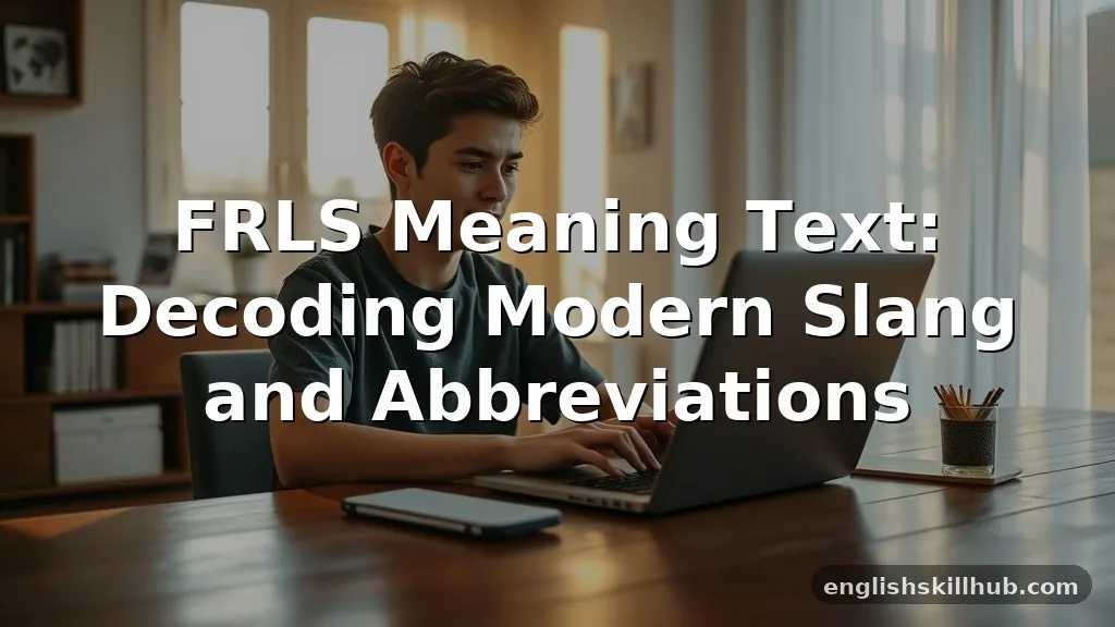 frls meaning text