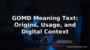 gomd meaning text