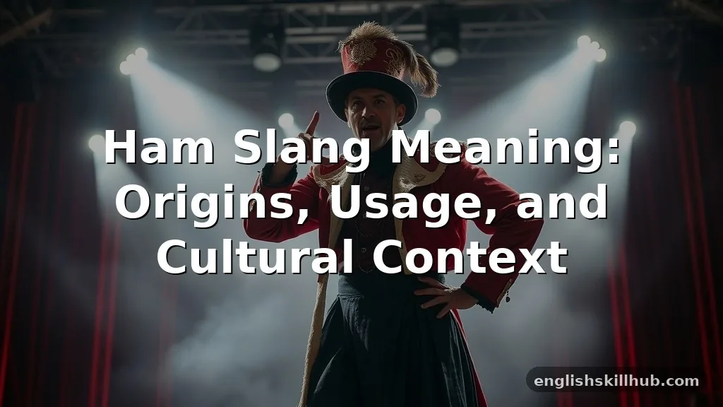 ham slang meaning