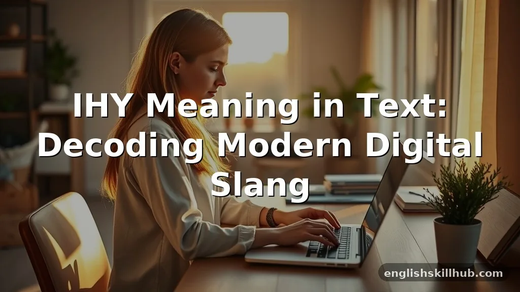 ihy meaning in text