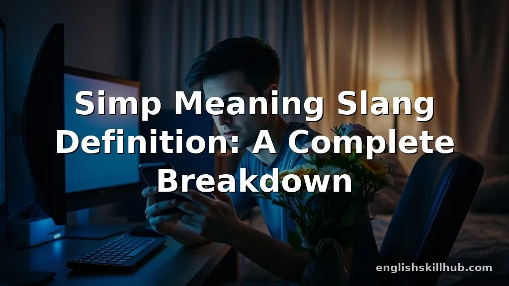 simp meaning slang definition