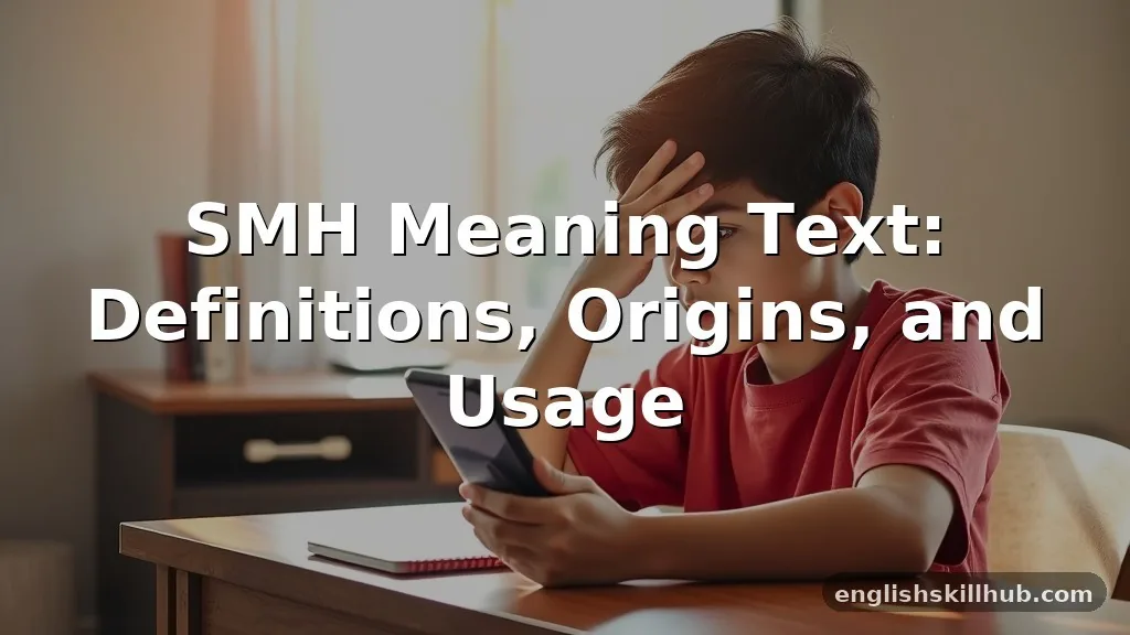 smh meaning text