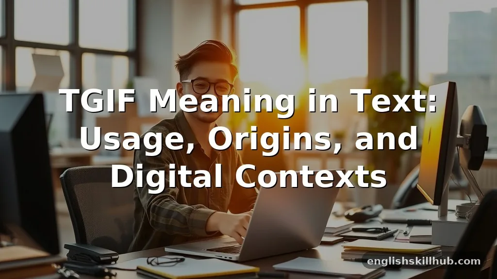 tgif meaning in text