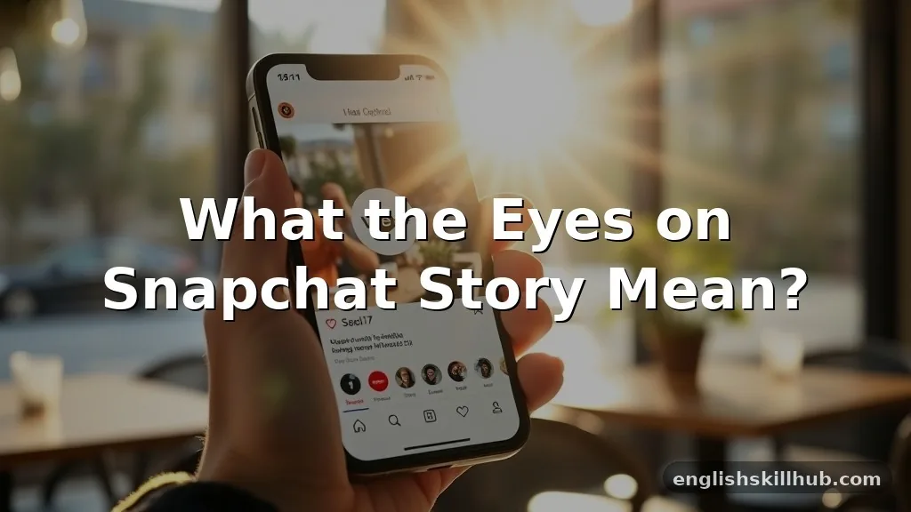 what do the eyes on snapchat story mean