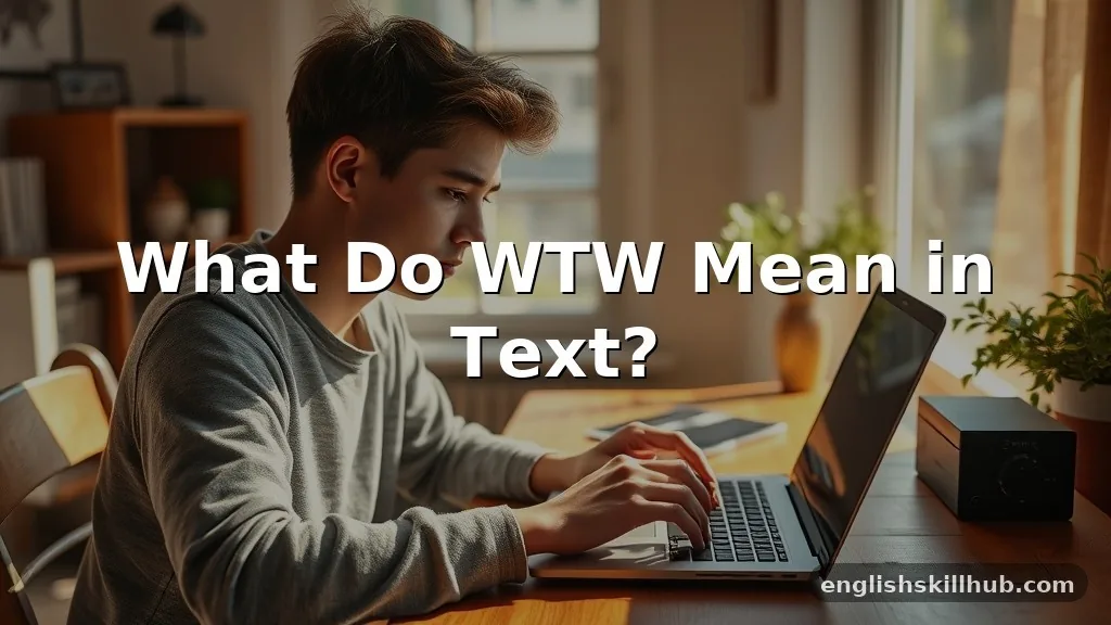 what do wtw mean in text