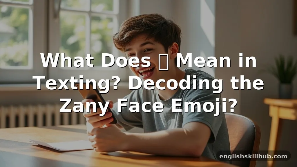 what does π€ͺ mean in texting?