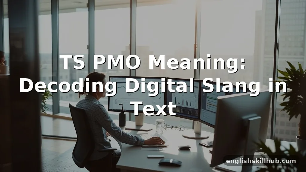 what does ts pmo mean in text