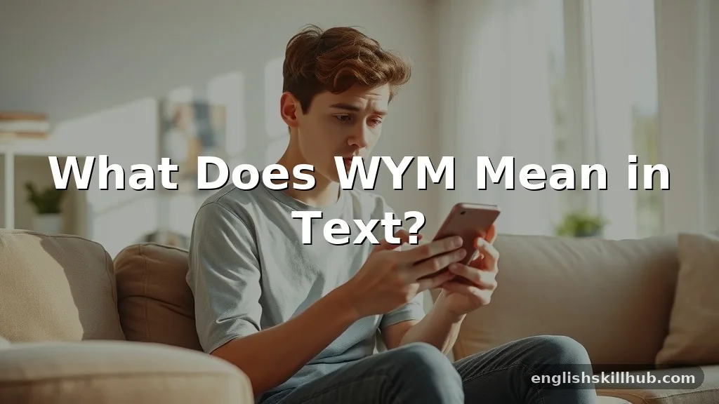 what does wym mean in text