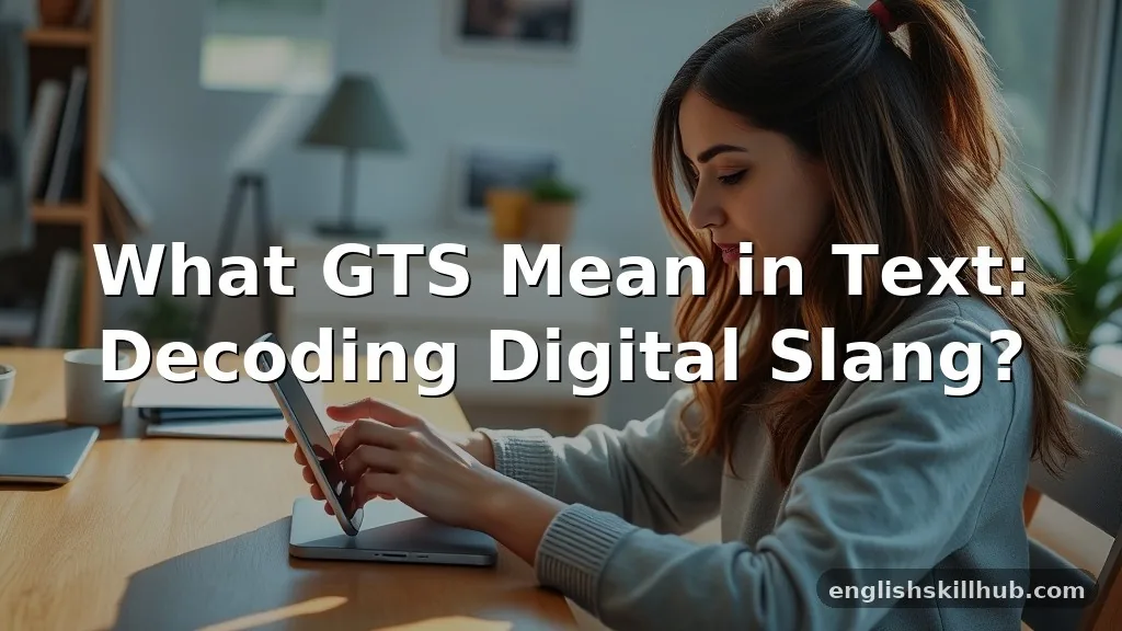 what gts mean in text